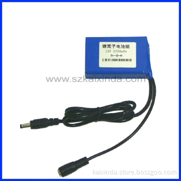 Rechargeable 12V 1500mAh Li-Polymer Battery